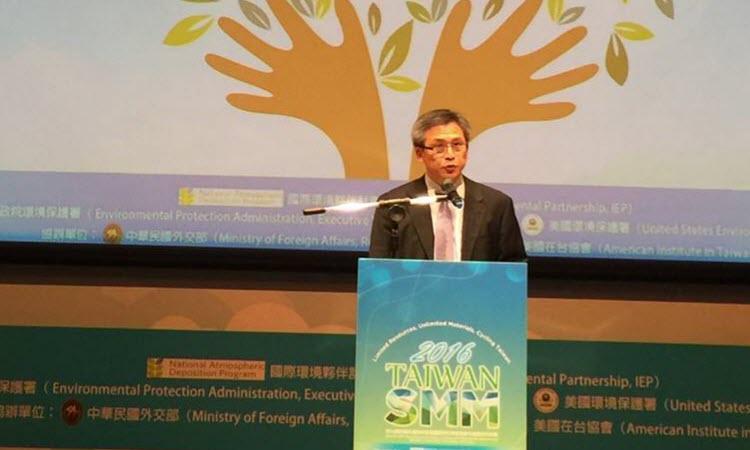 美國在台協會處長梅健華參加第四屆永續物料國際研討會致詞
