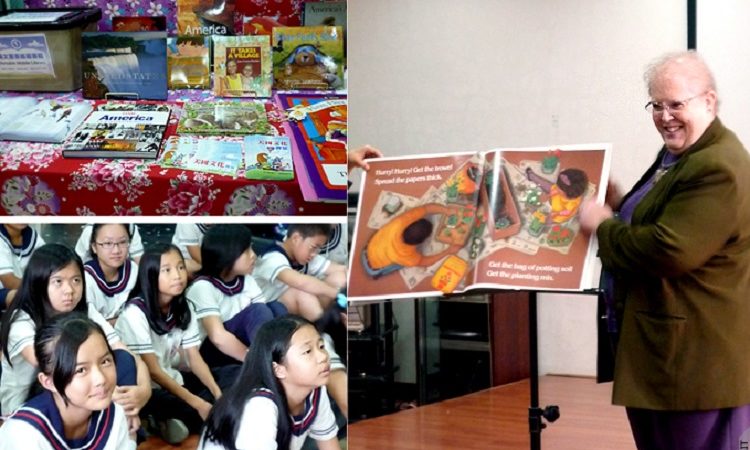 美國在台協會與宜蘭市立圖書館推動「英文童書巡迴書箱」計畫 (Photo: AIT)