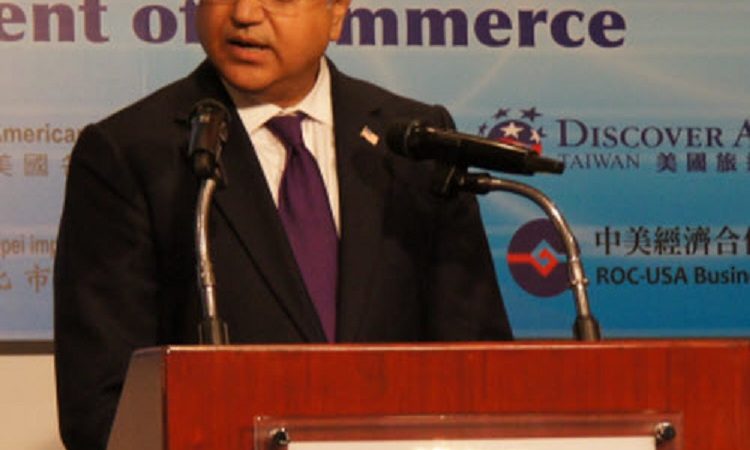 Assistant Secretary of Commerce Suresh Kumar in Taiwan Business Community Luncheon, Taipei, Taiwan September 14, 2011 (Photo: AIT Images)