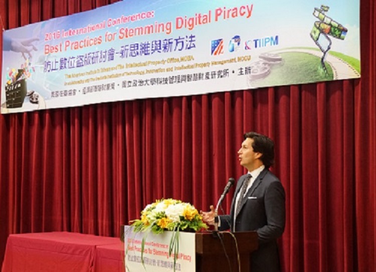 Daniel H. Marti, U.S. Intellectual Property Enforcement Coordinator Executive Office of the President at 2016 International Conference: Best Practices for Stemming Digital Piracy (Photo: AIT Images)