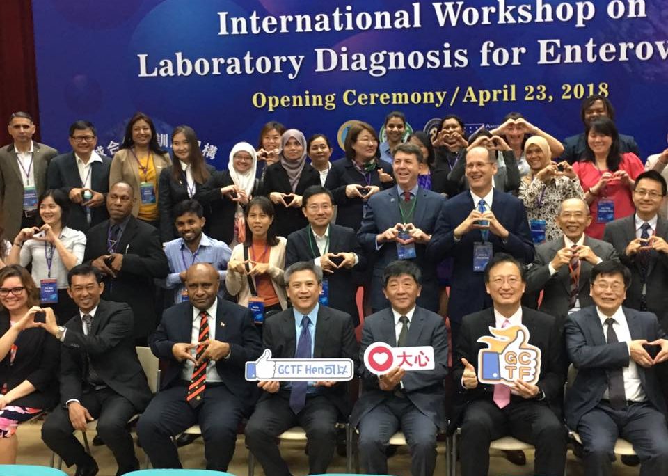 AIT Director Kin Moy at the Global Cooperation and Training Framework Enteroviruses Laboratory Diagnosis Workshop April 23, 2018