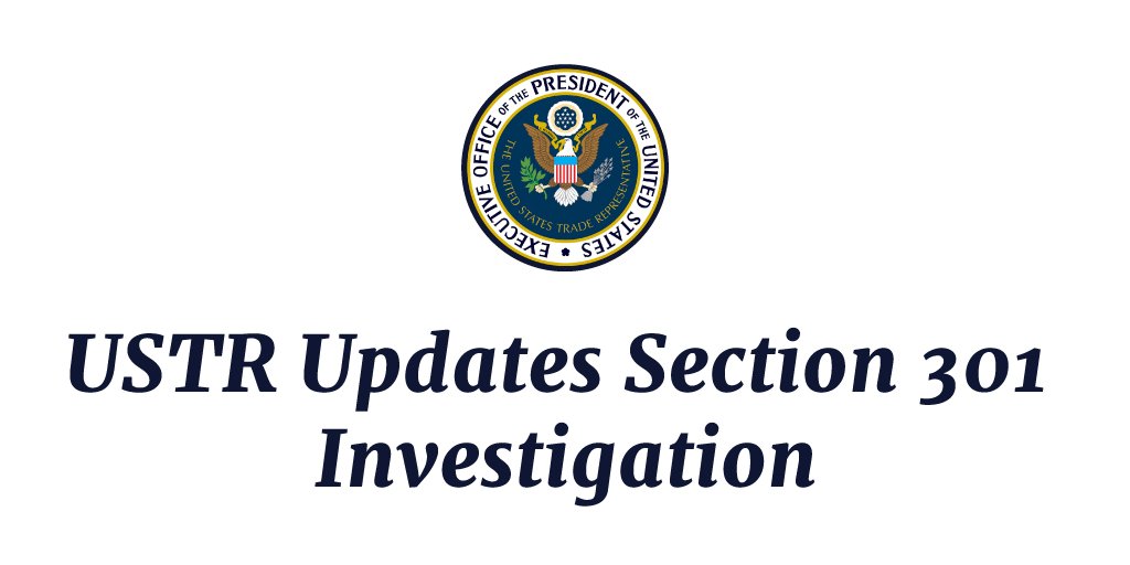 USTR Updates Section 301 Investigation