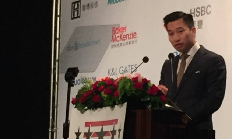 Deputy Assistant Secretary of State Alex Wong at the American Chamber of Commerce in Taipei Hsieh Nien Fan